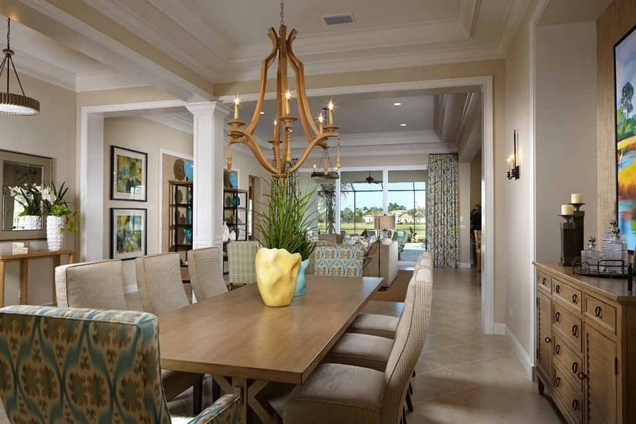 Naples luxury homes are bringing back formal dining rooms.