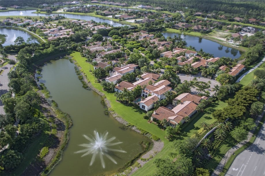 Aerial of Mediterra: A Naples Golf Community