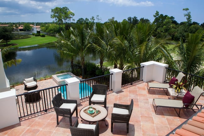 Enjoy the view from one of our villas in our new home community.