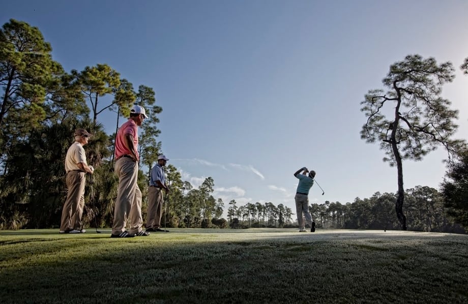 Enjoy two Tom Fazio-designed golf course at the Club at Mediterra