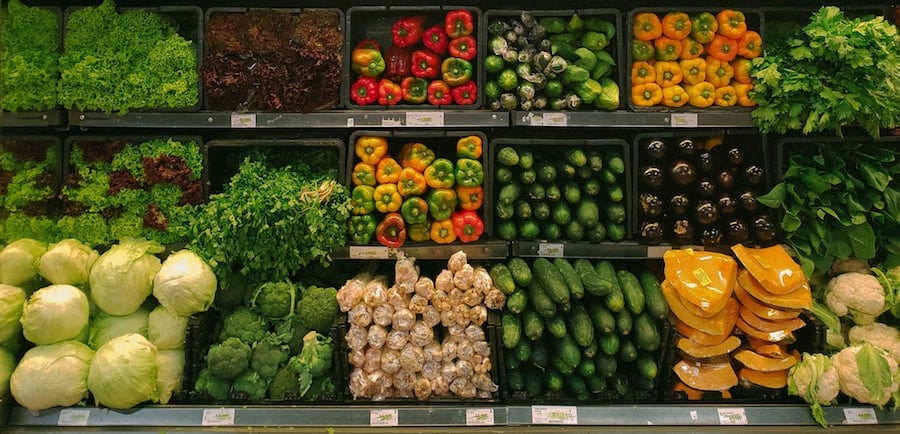 market fresh vegetables fruit supermarket